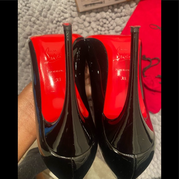 Christian Louboutin pigalle follies 100 black patent - Picture 6 of 10